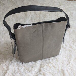 Steve Madden Tote Bag - Bag Velvet Fabri Dark Olive Green